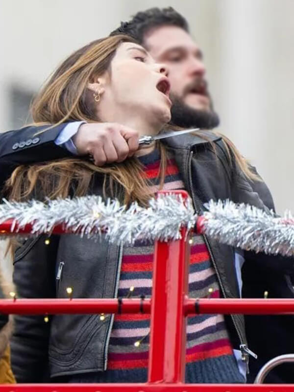 The Family Plan 2 Michelle Monaghan Leather Jacket