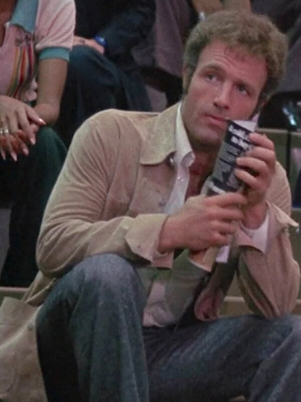 The Gambler James Caan Beige Suede Leather Jacket