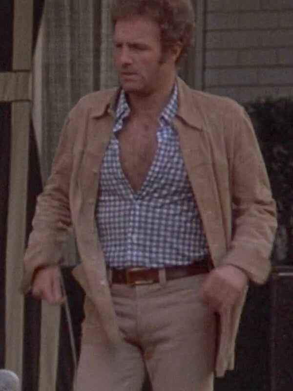 The Gambler James Caan Beige Suede Leather Jacket