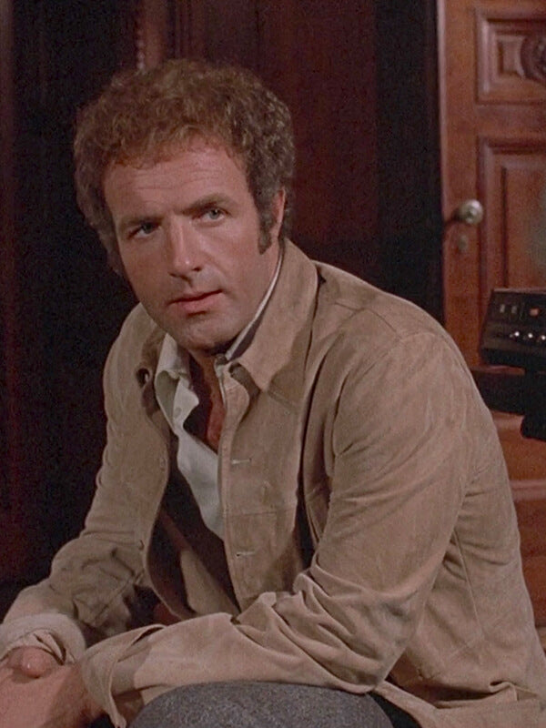 The Gambler James Caan Beige Suede Leather Jacket