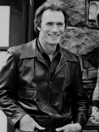 The Gauntlet 1977 Clint Eastwood Brown Leather Jacket