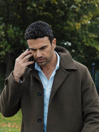 The Gentlemen S02 Theo James Brown Wool Coat