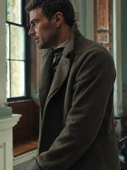 The Gentlemen S02 Theo James Brown Wool Coat