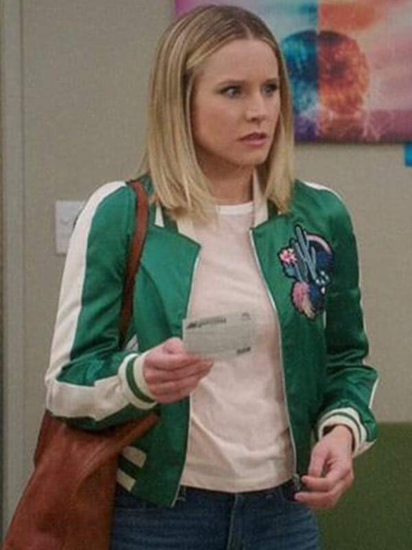 The Good Place Eleanor Shellstrop Bomber Satin Jacket