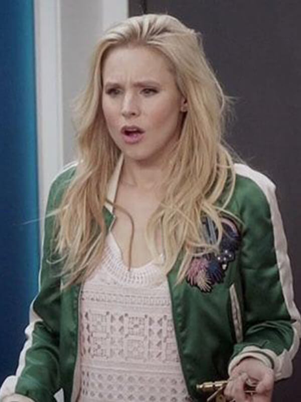 The Good Place Eleanor Shellstrop Bomber Satin Jacket