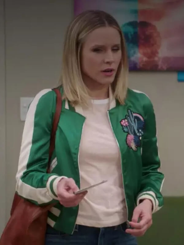 The Good Place Eleanor Shellstrop Bomber Satin Jacket