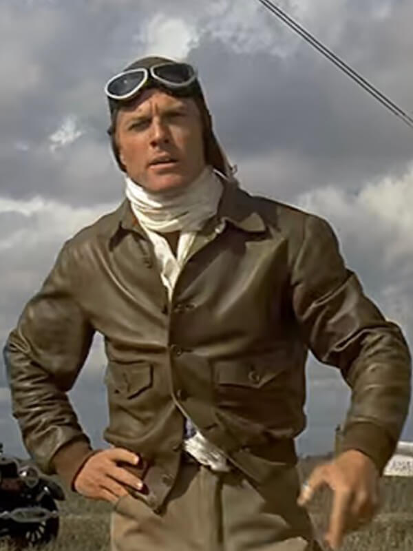 The Great Waldo Pepper Robert Redford Leather Jacket