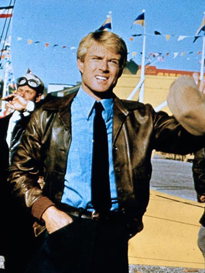 The Great Waldo Pepper Robert Redford Leather Jacket