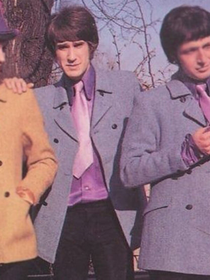 The Kinks Ray Davies Blue Wool Peacoat