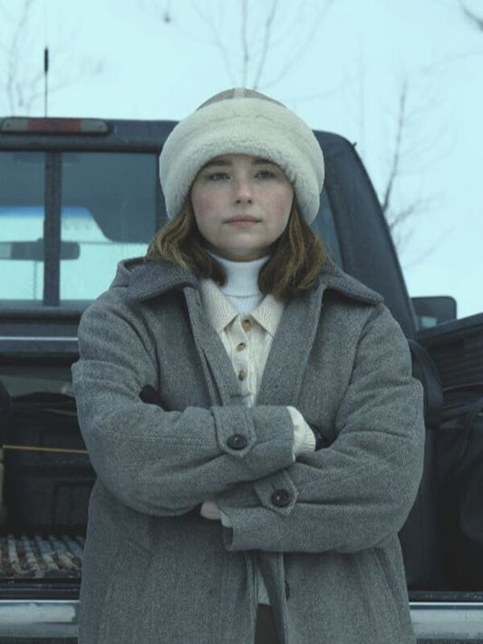 The Last Frontier S01 Haley Bennett Wool Coat
