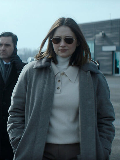 The Last Frontier S01 Haley Bennett Wool Coat