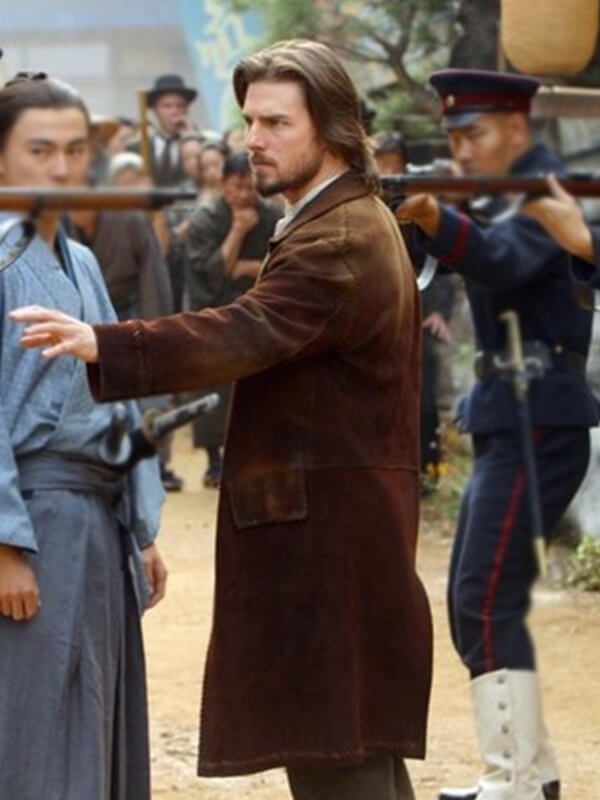 The Last Samurai Tom Cruise Brown Suede Leather Coat