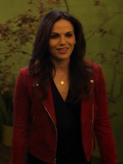The Lincoln Lawyer S02 Lana Parrilla Red Suede Jacket