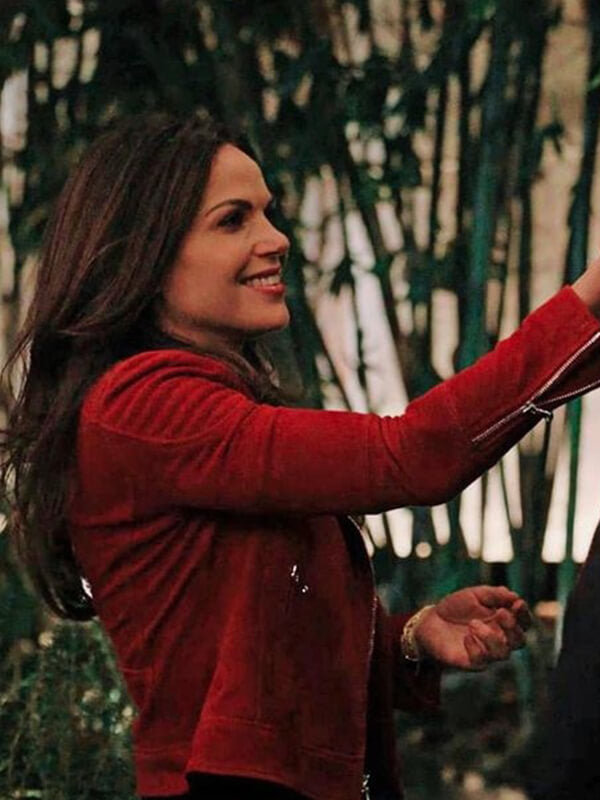 The Lincoln Lawyer S02 Lana Parrilla Red Suede Jacket