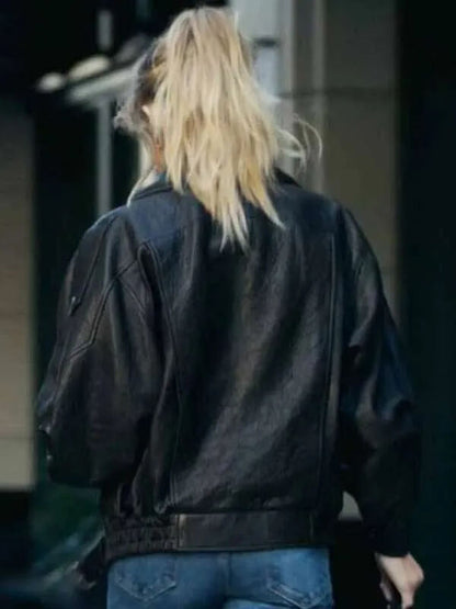 The Madison 2026 Abigail Reese Black Leather Jacket