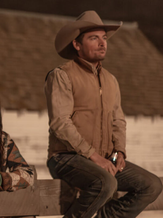 The Madison 2026 Kevin Zegers Brown Cotton Vest