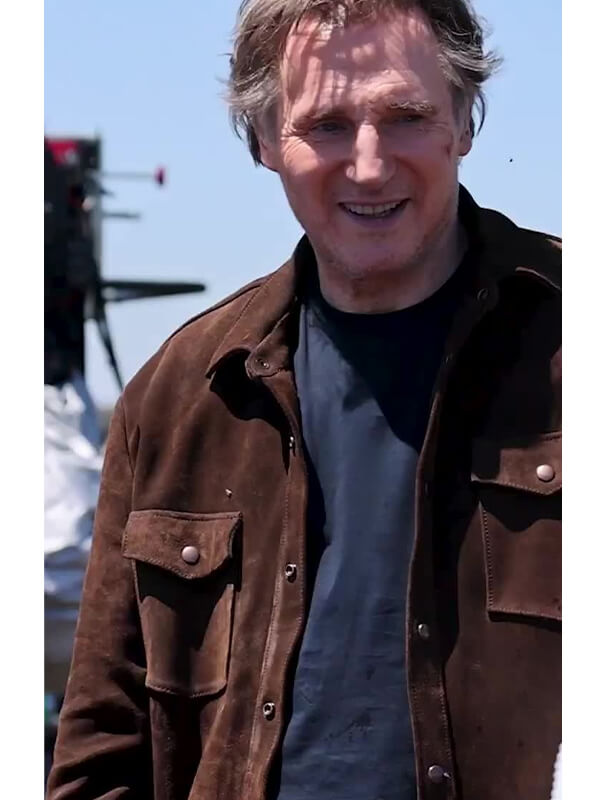 The Mongoose 2026 Liam Neeson Brown Suede Jacket