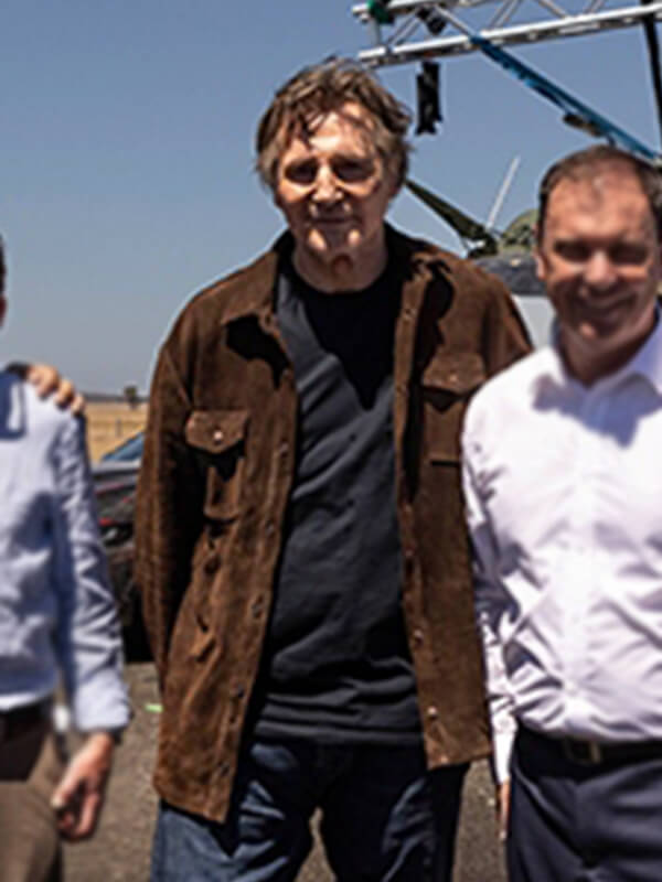 The Mongoose 2026 Liam Neeson Brown Suede Jacket