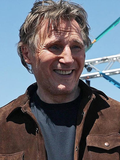 The Mongoose 2026 Liam Neeson Brown Suede Jacket