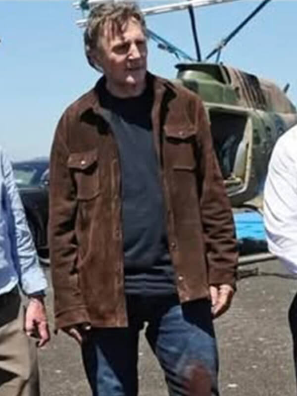 The Mongoose 2026 Liam Neeson Brown Suede Jacket
