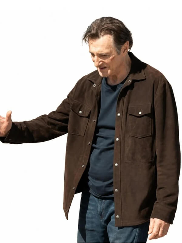 The Mongoose 2026 Liam Neeson Brown Suede Jacket
