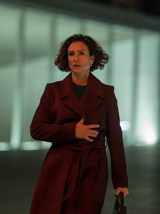 The Night Manager S02 Indira Varma Maroon Coat