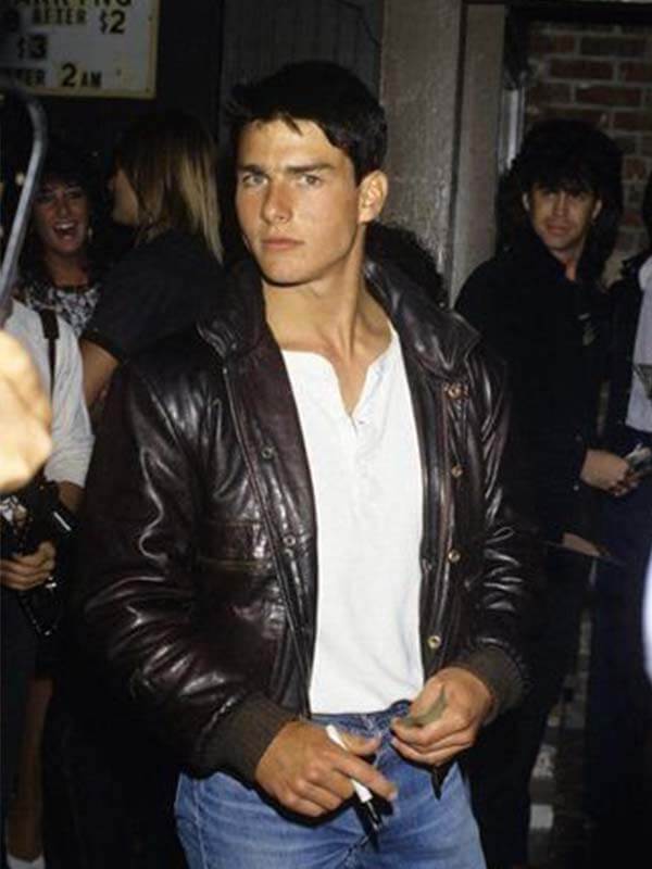 The Outsiders 1983 Tom Cruise Black Leather Jacket