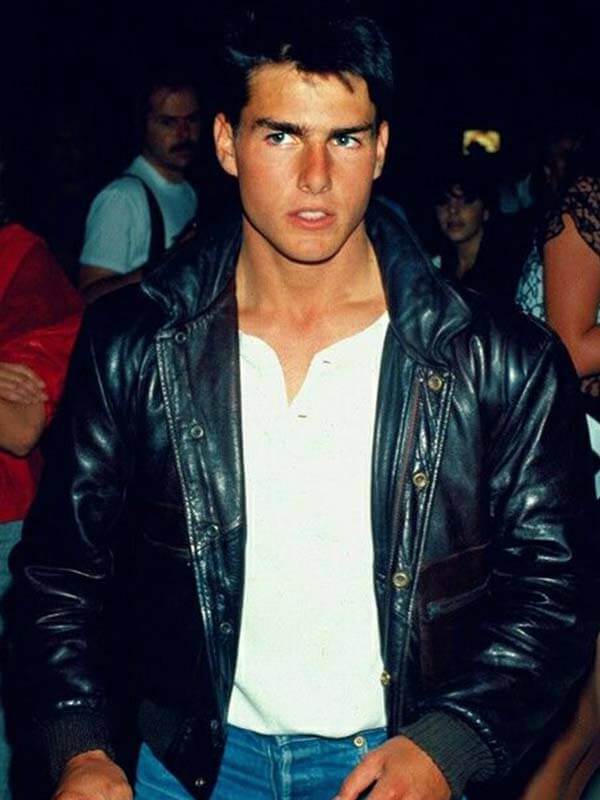 The Outsiders 1983 Tom Cruise Black Leather Jacket