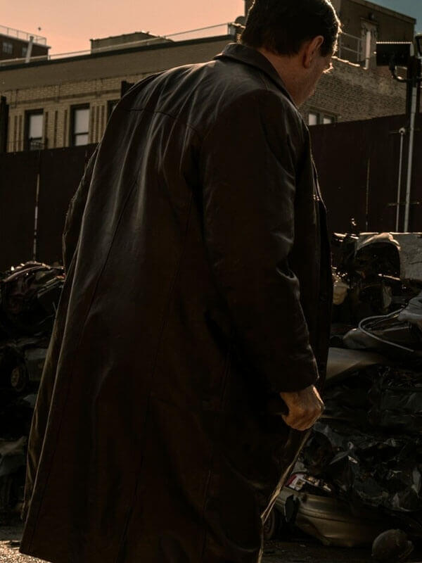 The Penguin S01 Colin Farell Brown Leather Coat