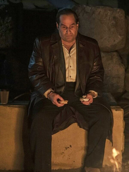 The Penguin S01 Colin Farell Brown Leather Coat