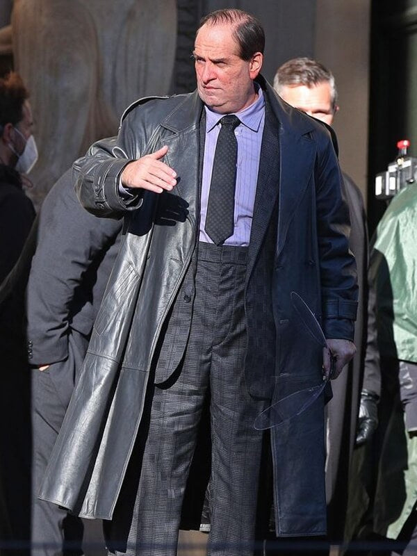 The Penguin S01 Colin Farrell Black Leather Coat