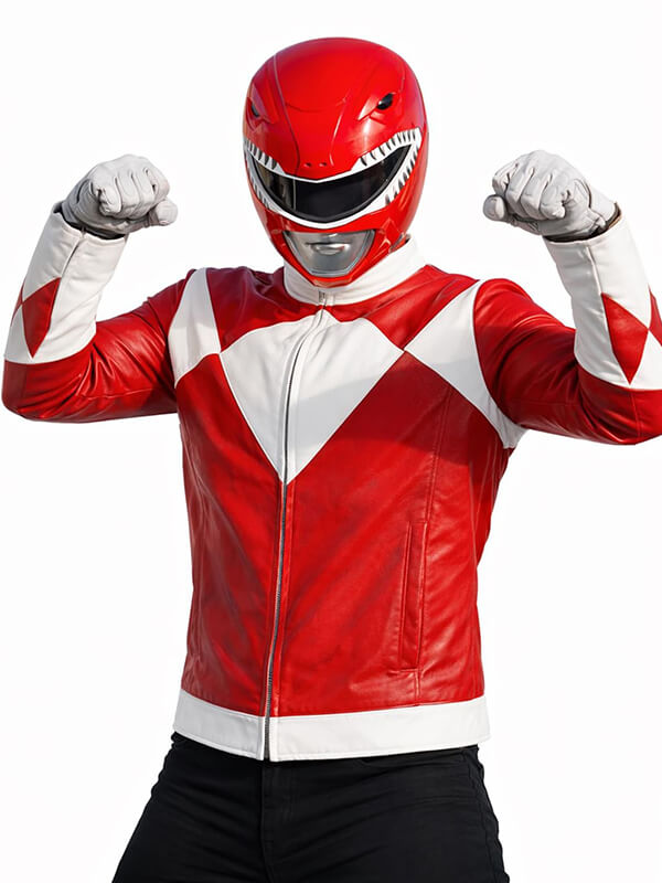 The Red Rangers MMPR Once & Always Cosplay Jacket