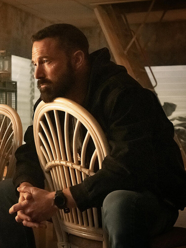 The Rip 2026 Ben Affleck Black Cotton Jacket
