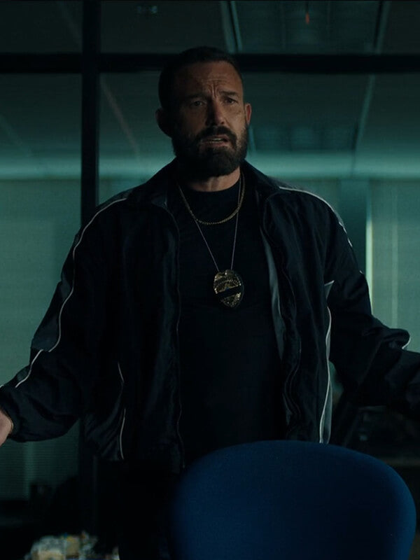 The Rip 2026 Ben Affleck Black Track Jacket