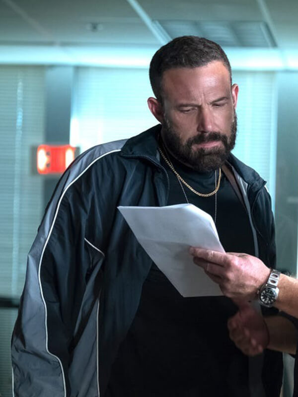 The Rip 2026 Ben Affleck Black Track Jacket