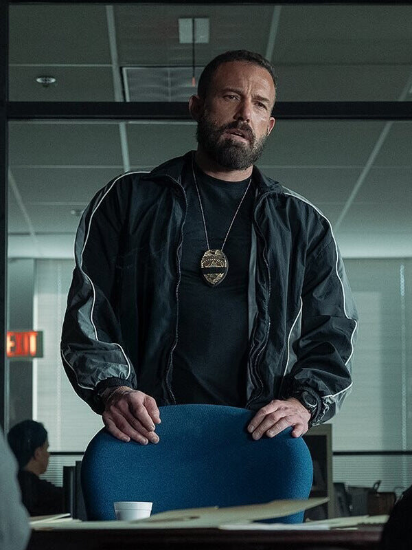 The Rip 2026 Ben Affleck Black Track Jacket
