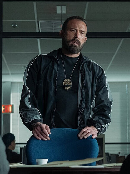 The Rip 2026 Ben Affleck Black Track Jacket