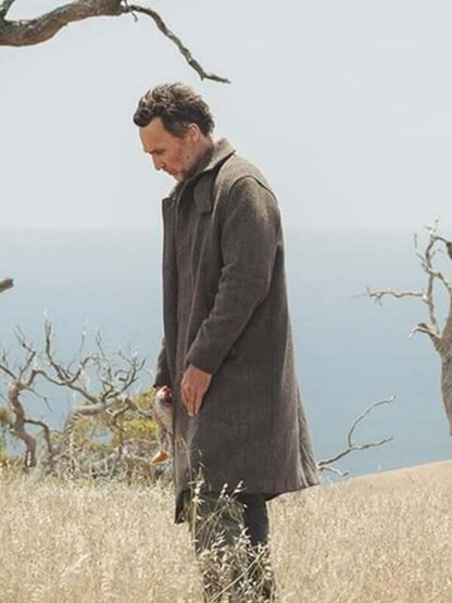 The Run 2025 Callan Mulvey Gray Wool Coat