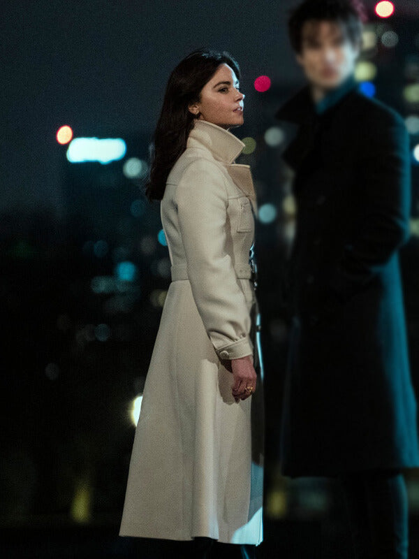 The Sandman S01 Johanna Constantine White Trench Coat