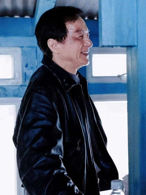 The Shadow’s Edge Jackie Chan Black Leather Jacket