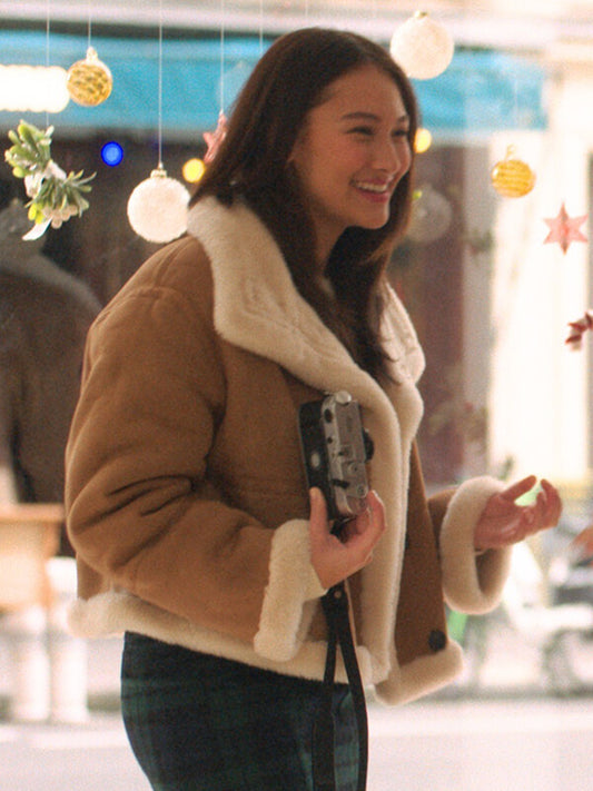 The Summer I Turned Pretty S03 Lola Tung Shearling Jacket