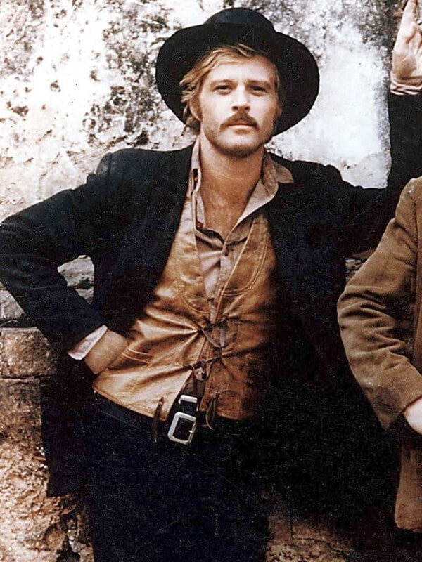 The Sundance Kid in Bolivia Robert Redford Black Coat