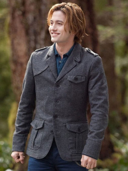 The Twilight Saga: Breaking Dawn 2 Jasper Hale Wool Jacket