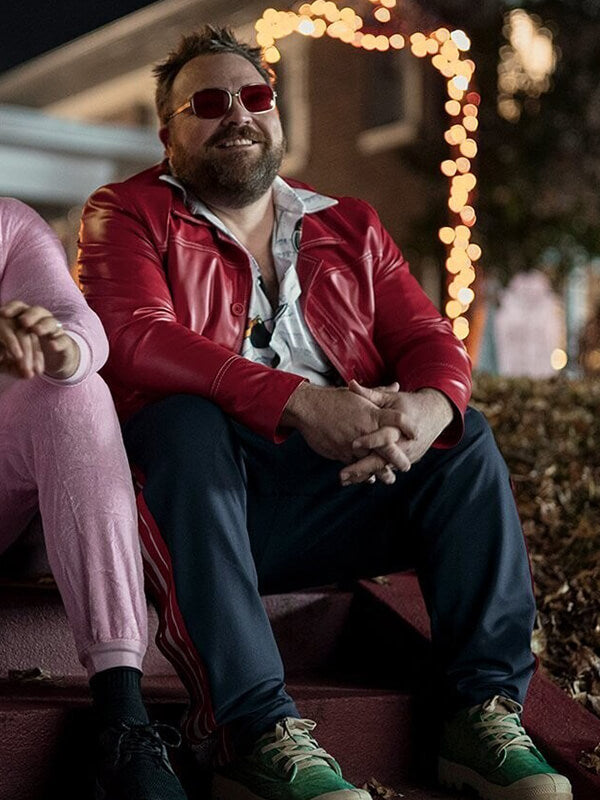 The Unbreakable Boy Drew Powell Red Leather Jacket