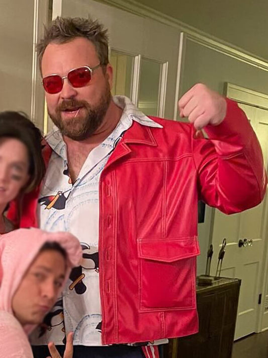 The Unbreakable Boy Drew Powell Red Leather Jacket