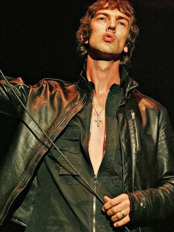 The Verve's Richard Ashcroft Black Leather Jacket