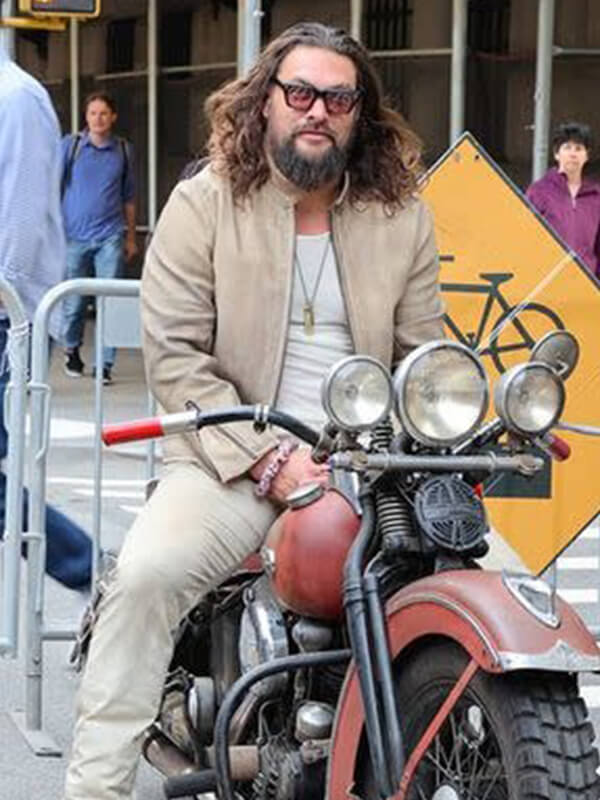 The Wrecking Crew 2026 Jason Momoa Suede Leather Jacket