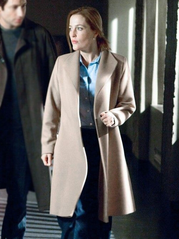The X Files S09 Dana Scully Beige Wool Coat