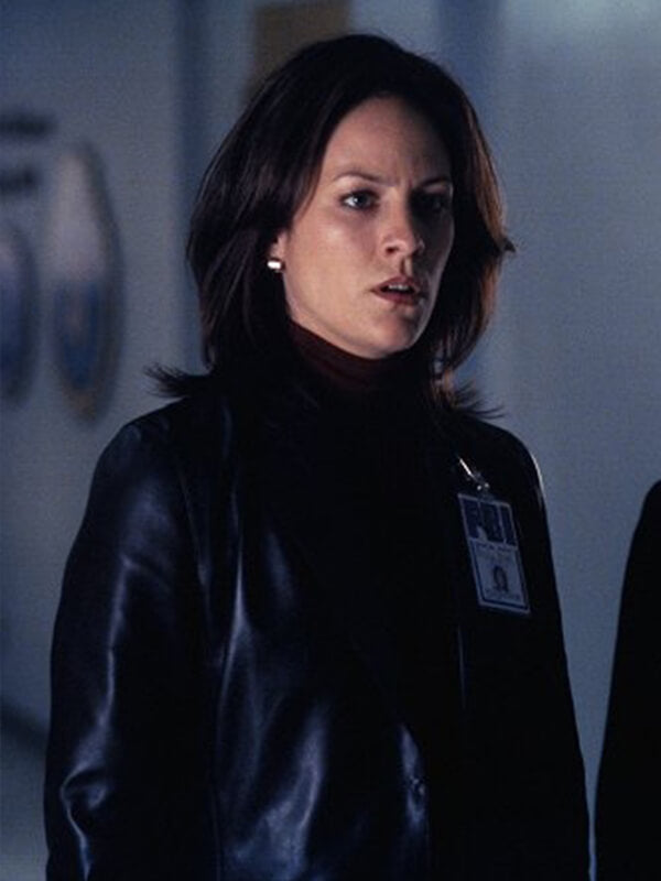 The X Files S09 Monica Reyes Black Leather Coat