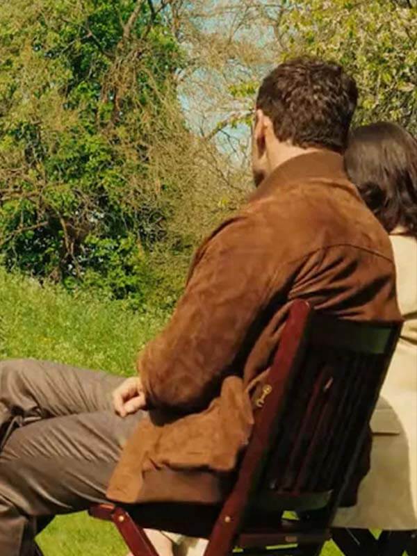 Theo James The Gentlemen S02 Brown Suede Jacket